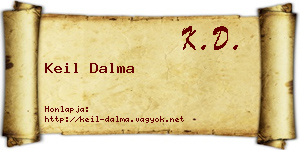 Keil Dalma névjegykártya